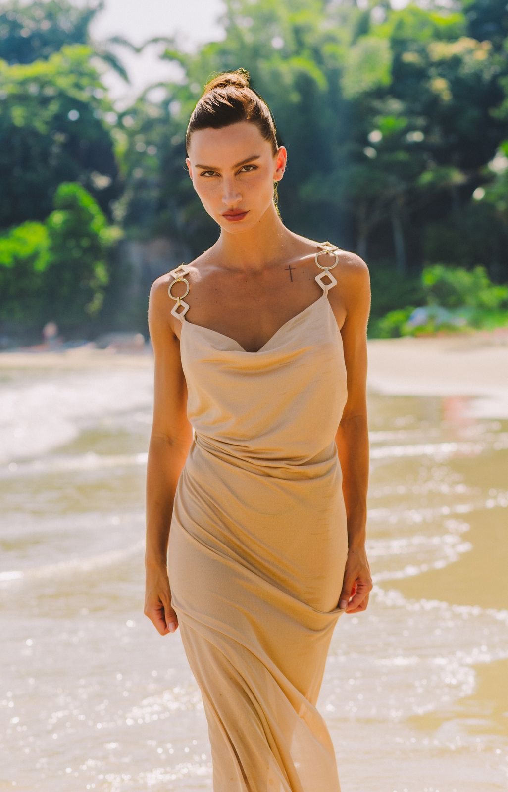 Vestido de Tul Copacabana - Dorado - Imagen 3