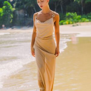 Vestido de Tul Copacabana  - Dorado